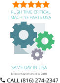 SAME DAY IN USA Exclusive Courier Service 50 States RUSH TIME CRITICAL MACHINE PARTS USA